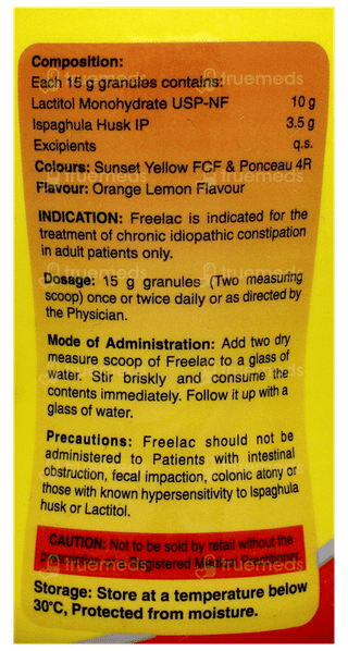 Freelac Orange Lemon Flavour Granules 90Gm